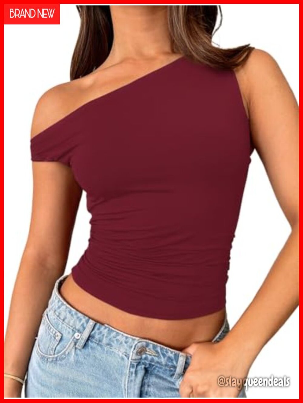 Off Shoulder Sleeveless Slim Fitted Crop Tank Top Y2K Summer Going Out Shirt